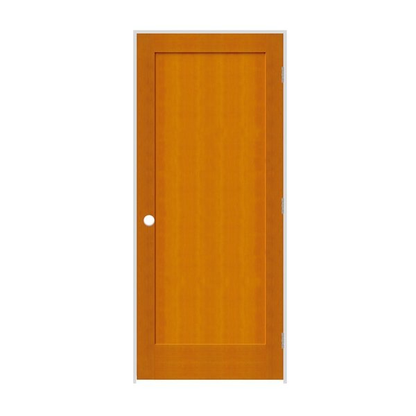 Codel Doors 30" x 80" x 1-3/8" Fir 1-Panel Interior Shaker 6-9/16" LH Prehung Door with Satin Nickel Hinges 2668fir8401LH156916